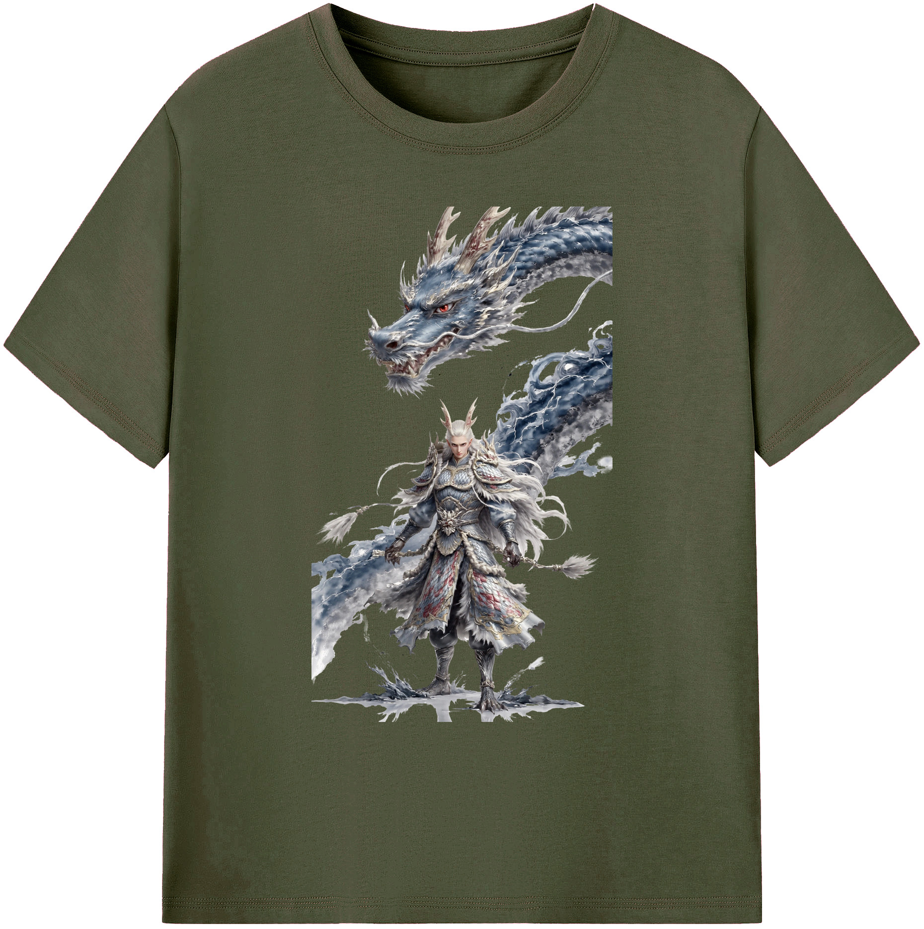 （画像用） Ne Zha 2 ナタ 魔童の大暴れ 綿100％ メンズ半袖Tシャツ｜肌触りやわらか＆通気性